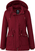 Women'S Winter Coat Warm Cotton Jacket Thicken Parka Military Anorak with Hooded