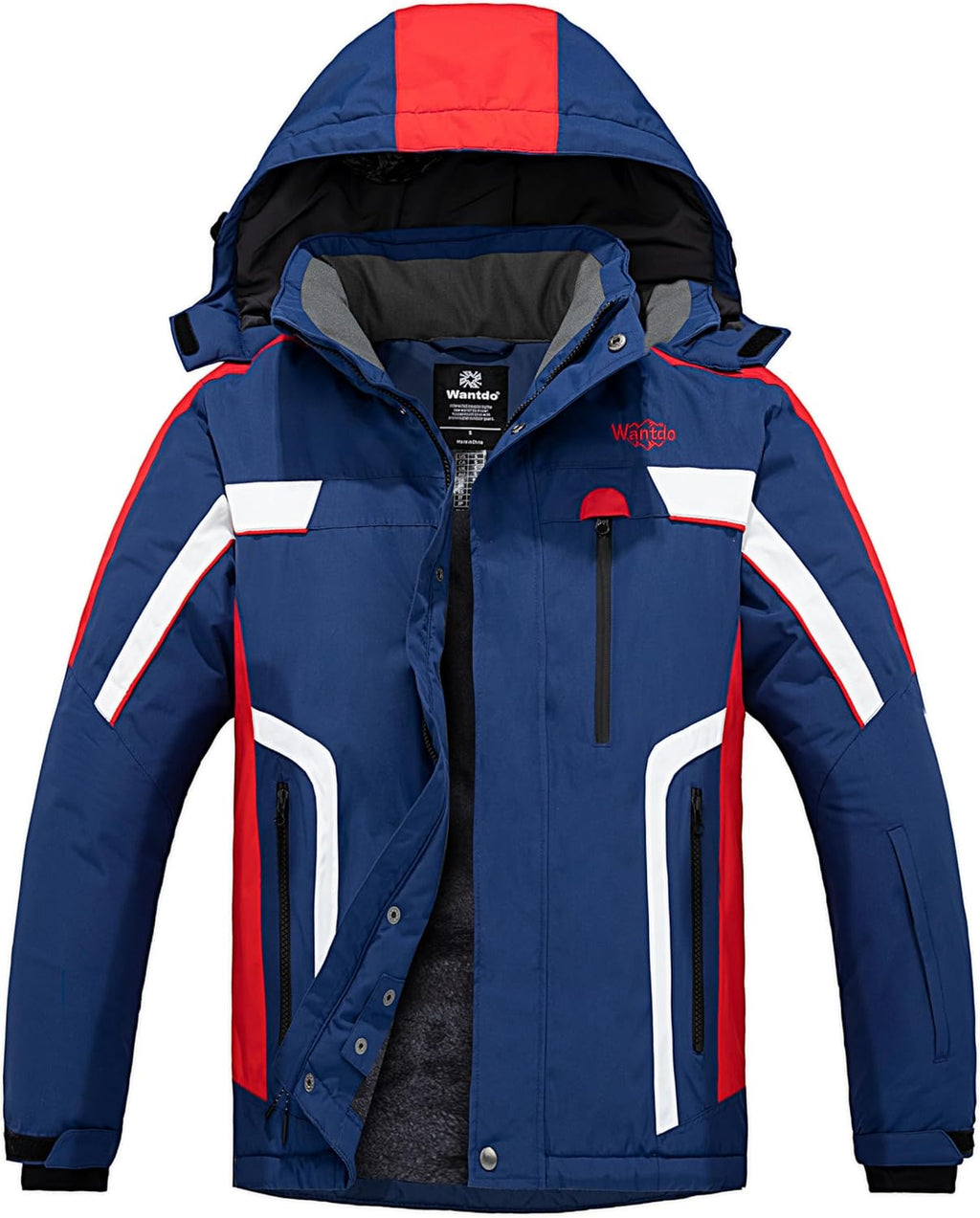 Men'S Mountain Waterproof Ski Jacket Warm Winter Snowboarding Jacket Snow Rain Coat