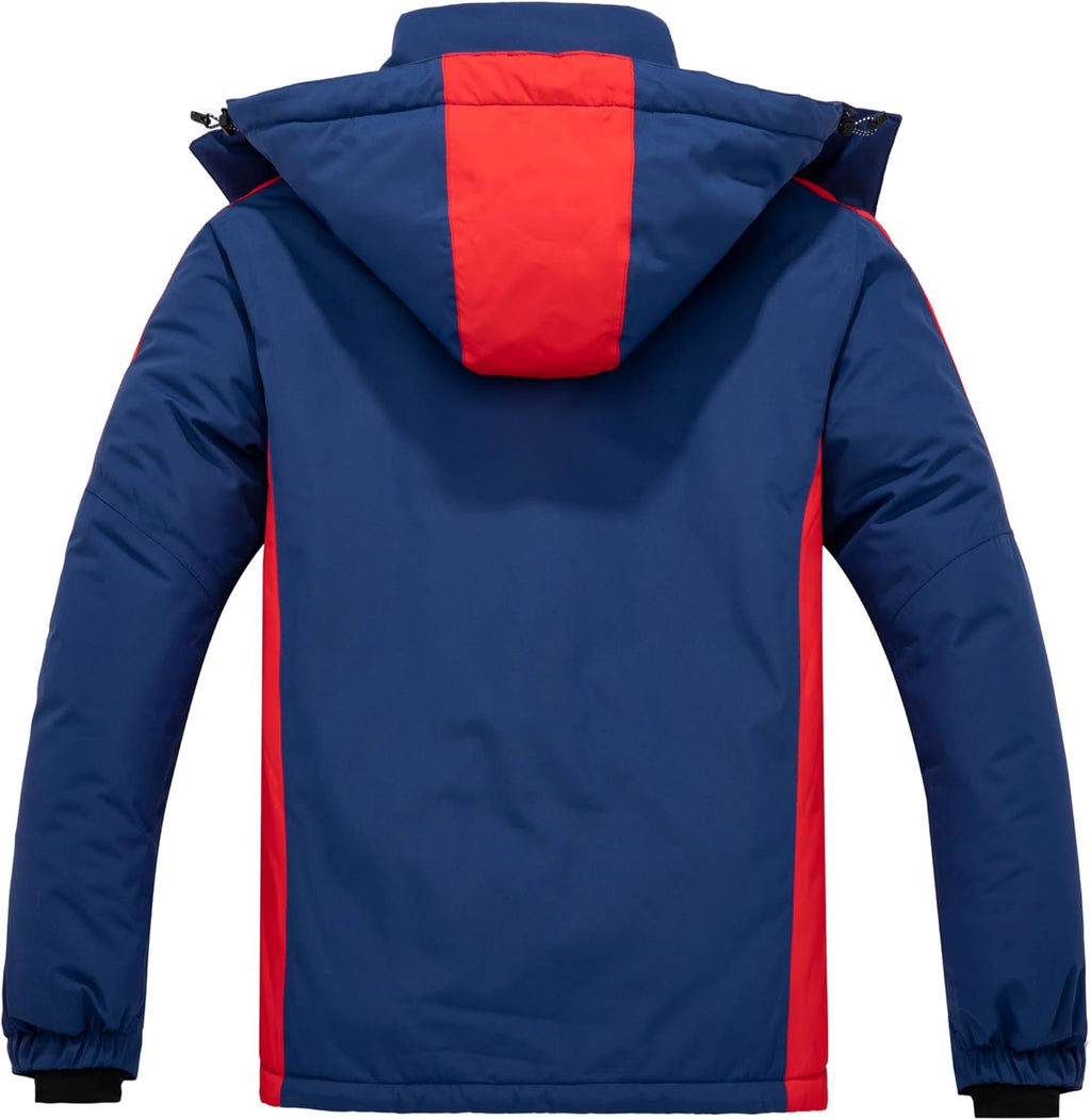 Men'S Mountain Waterproof Ski Jacket Warm Winter Snowboarding Jacket Snow Rain Coat